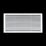 30"x14" Premium Aluminum Return Air Grille – Rust-Free HVAC Vent Cover for Wall & Ceiling | White | Out. Dim.: 31-13/16"W X 15-13/16"H
