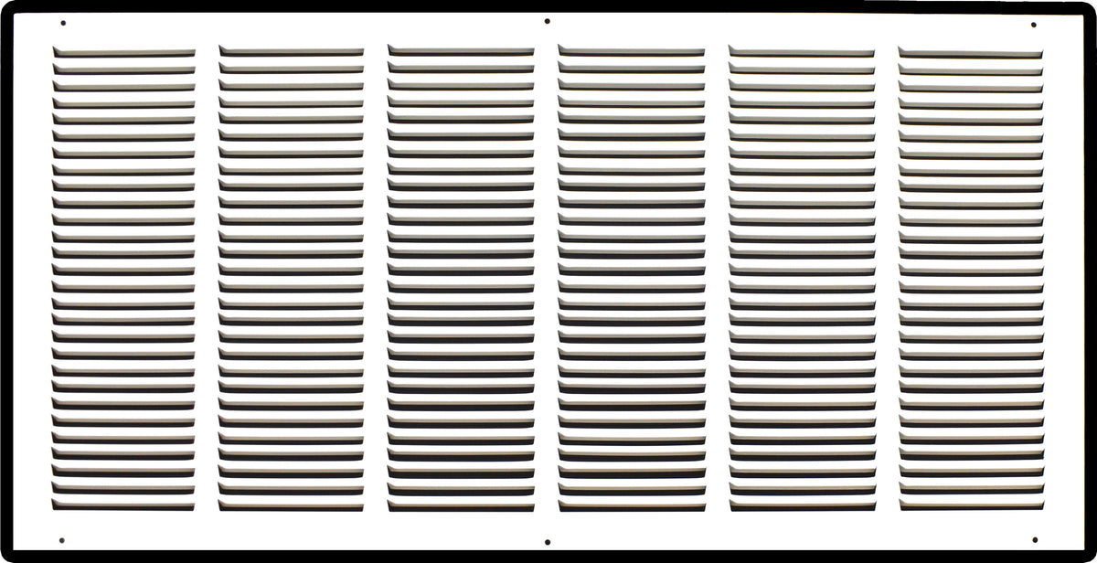 30" X 14" Duct Opening | Steel Return Air Grille for Sidewall and Ceiling | Outer Dimensions: 31.75"W X 15.75"H
