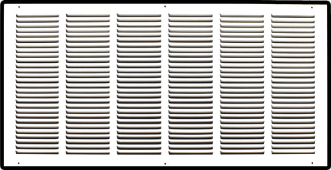 30" X 14" Duct Opening | Steel Return Air Grille for Sidewall and Ceiling | Outer Dimensions: 31.75"W X 15.75"H