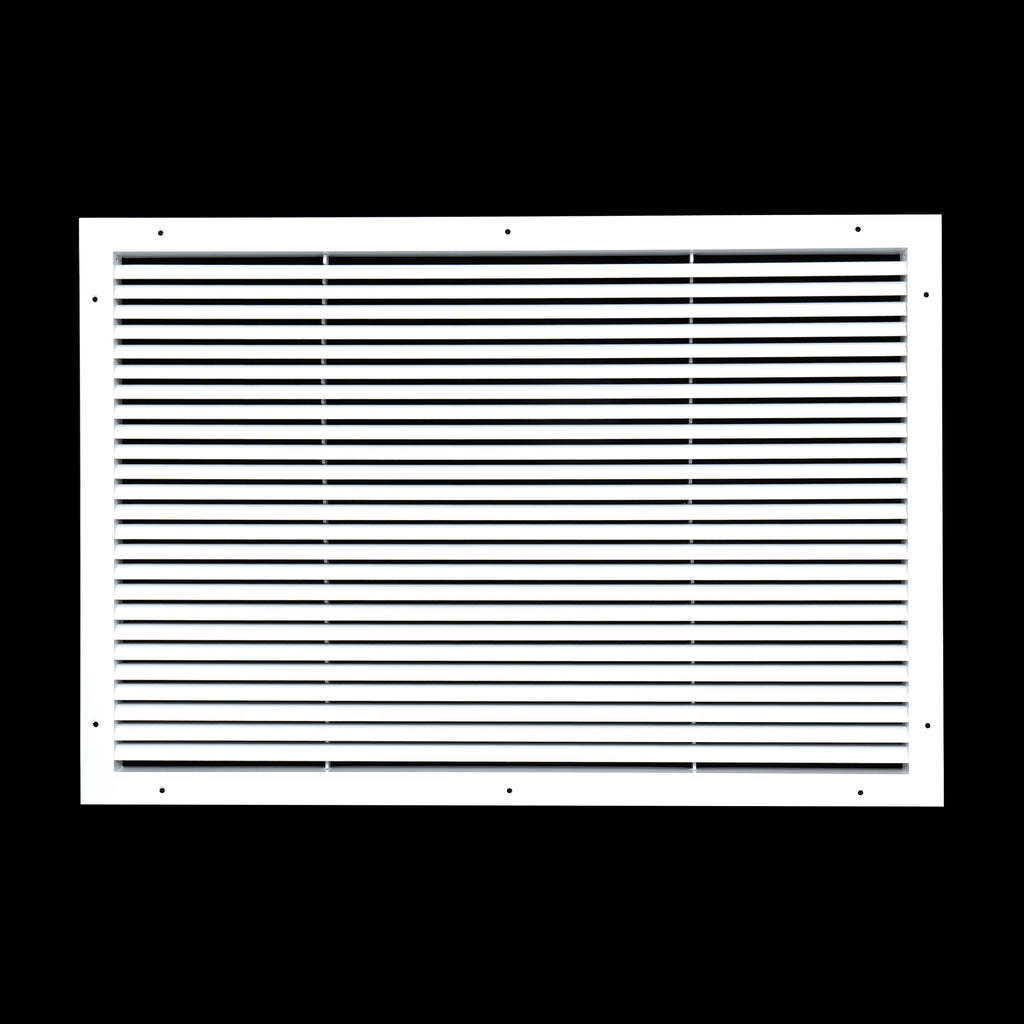 30"x20" Premium Aluminum Return Air Grille – Rust-Free HVAC Vent Cover for Wall & Ceiling | White | Out. Dim.: 31-13/16"W X 21-13/16"H