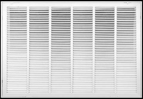 30" X 20" Duct Opening | Steel Return Air Filter Grille [Fixed Hinged] for Sidewall and Ceiling | Outer Dimensions: 32 5/8"W X 22 5/8"H