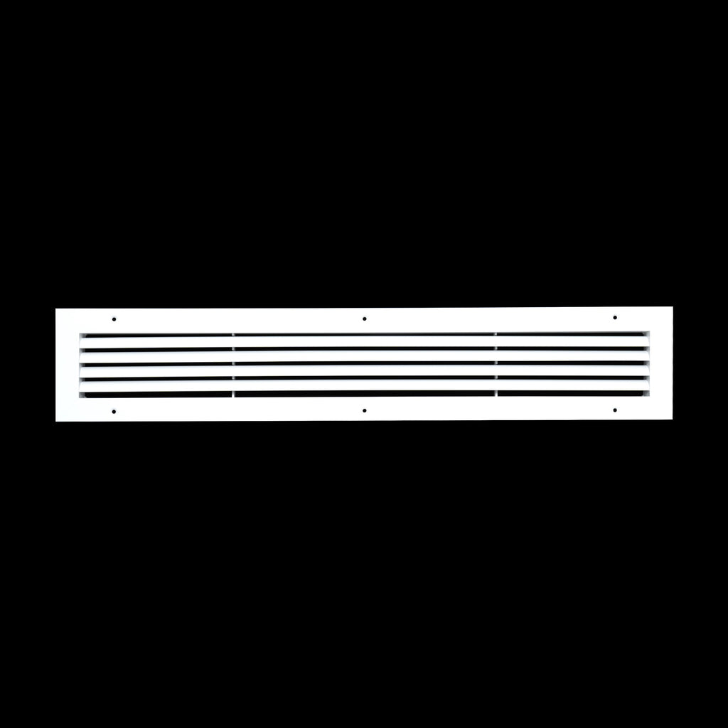 30"x4" Premium Aluminum Return Air Grille – Rust-Free HVAC Vent Cover for Wall & Ceiling | White | Out. Dim.: 31-13/16"W X 5-13/16"H