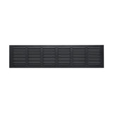 30"x6" Steel Return Air Grille – HVAC Cold Air Intake Vent Cover, Black | Out. Dim.: 31-3/4"W X 7-3/4"H