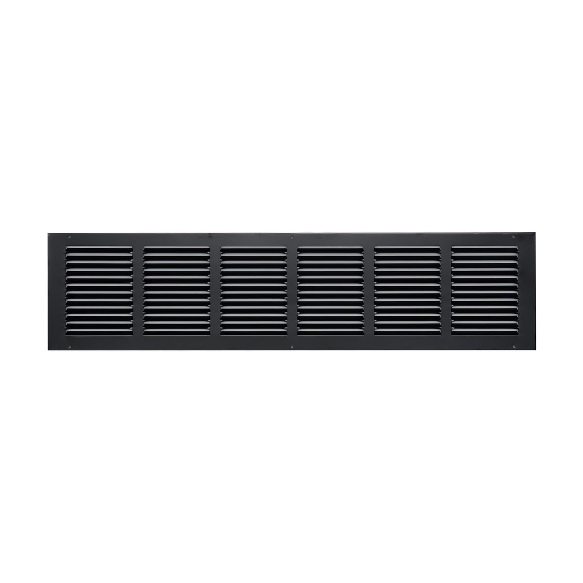 30"x6" Steel Return Air Grille – HVAC Cold Air Intake Vent Cover, Black | Out. Dim.: 31-3/4"W X 7-3/4"H