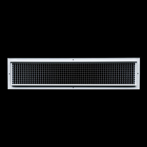 30" x 6" [Duct Opening] Aluminum Return Air Grille | Rust Proof Eggcrate Vent Cover Grill for Sidewall and Ceiling, White | Outer Dimensions: 31.75" X 7.75"