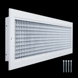 30x6 White Aluminum Eggcrate Return Air Grille, Low-Noise High-Airflow Rust-Proof Vent Cover
