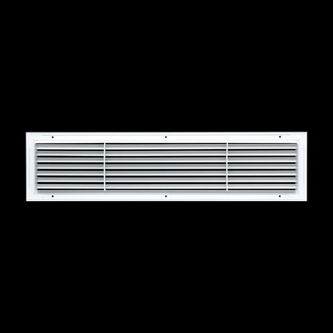 30"x6" Premium Aluminum Return Air Grille – Rust-Free HVAC Vent Cover for Wall & Ceiling | White | Out. Dim.: 31-13/16"W X 7-13/16"H