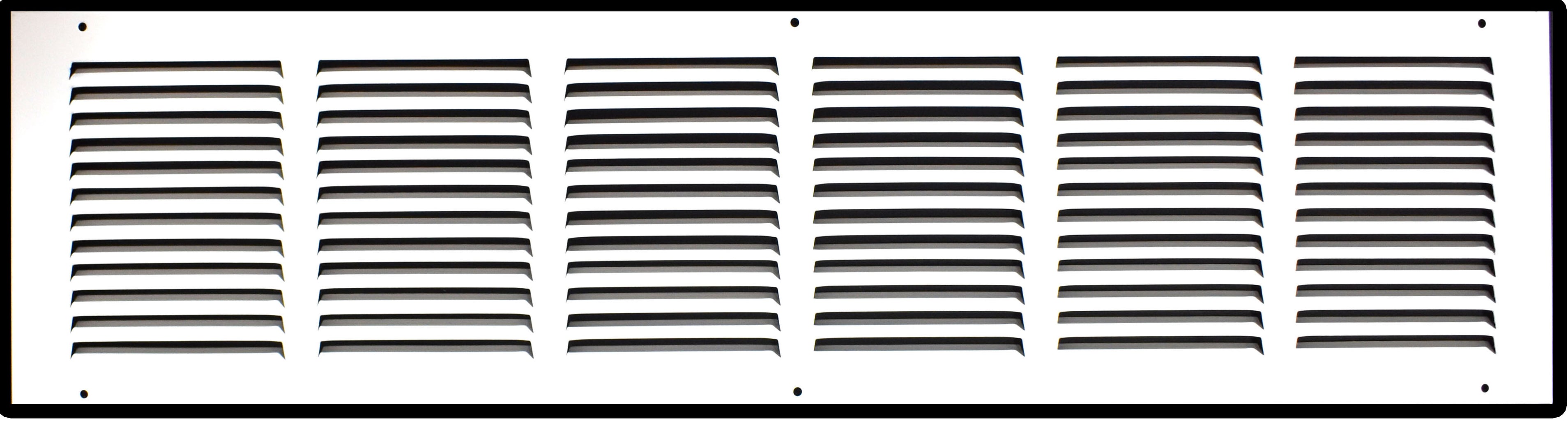 Steel Return Air Grille – HVAC Cold Air Intake Vent Cover, White | Out. Dim.: 31-3/4"W X 7-3/4"H
