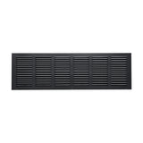30"x8" Steel Return Air Grille – HVAC Cold Air Intake Vent Cover, Black | Out. Dim.: 31-3/4"W X 9-3/4"H