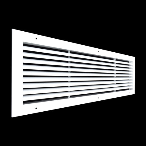 30"x8" Premium Aluminum Return Air Grille – Rust-Free HVAC Vent Cover for Wall & Ceiling | White | Out. Dim.: 31-13/16"W X 9-13/16"H
