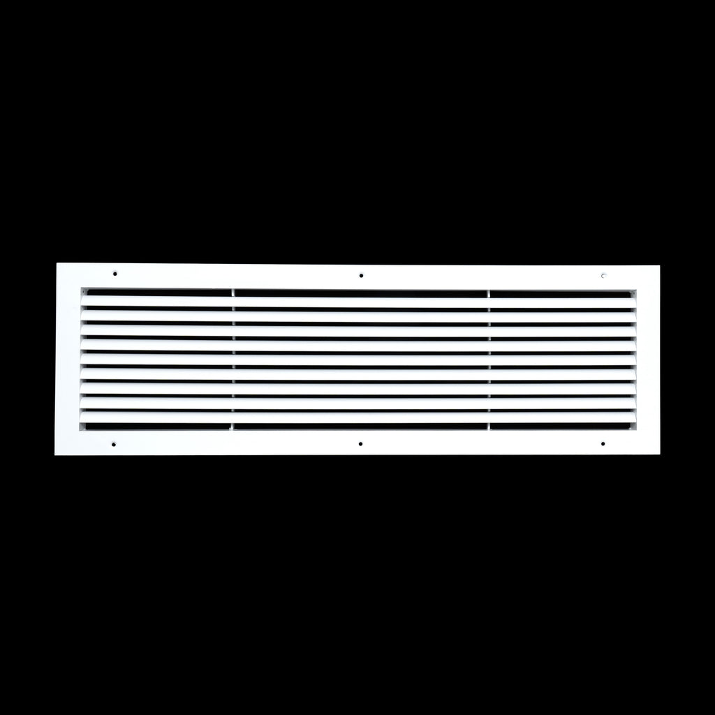 30"x8" Premium Aluminum Return Air Grille – Rust-Free HVAC Vent Cover for Wall & Ceiling | White | Out. Dim.: 31-13/16"W X 9-13/16"H