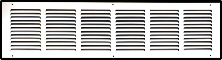 30" X 8" Duct Opening | Steel Return Air Grille for Sidewall and Ceiling | Outer Dimensions: 31.75"W X 9.75"H
