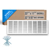Handua Steel Return Air Grille | Vent Cover Grill for Sidewall and Ceiling, White