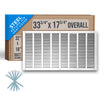 Handua Steel Return Air Grille | Vent Cover Grill for Sidewall and Ceiling, White