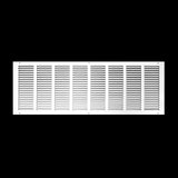 32"x10" Steel Return Air Grille – HVAC Cold Air Intake Vent Cover, White | Out. Dim.: 33-3/4"W X 11-3/4"H