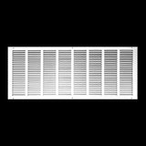 32"x12" Steel Return Air Grille – HVAC Cold Air Intake Vent Cover, White | Out. Dim.: 33-3/4"W X 13-3/4"H