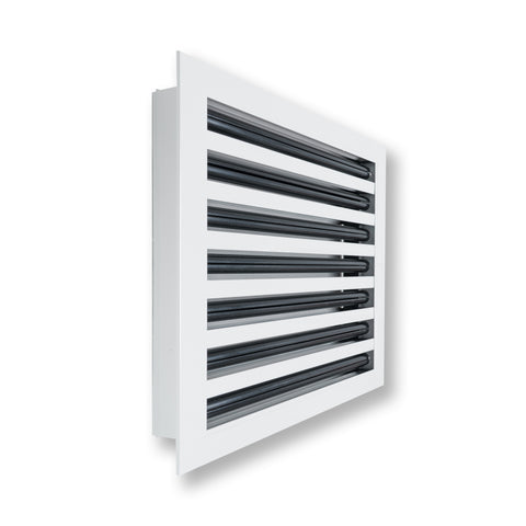 14"x 14" Aluminum Linear Slot Diffuser, Modern AC Vent Cover for Sidewall, Ceiling, Floor | Out. Dim.: 15-5/8"X 15-5/6"