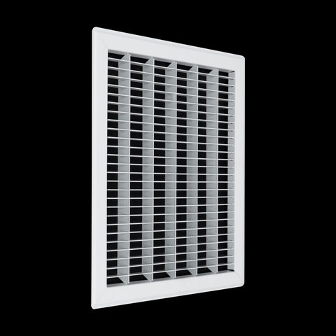 12"x14" Heavy Duty Return Air Floor Grille | Walkable White | Out. Dim.: 13-3/4"W X 15-3/4"H