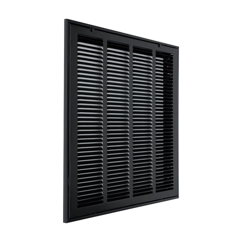 20"x20" Steel Return Air Filter Grille | Removable Door for 1" Filters | Black HVAC Vent Cover | Out. Dim.: 22-5/8"W X 22-5/8"H