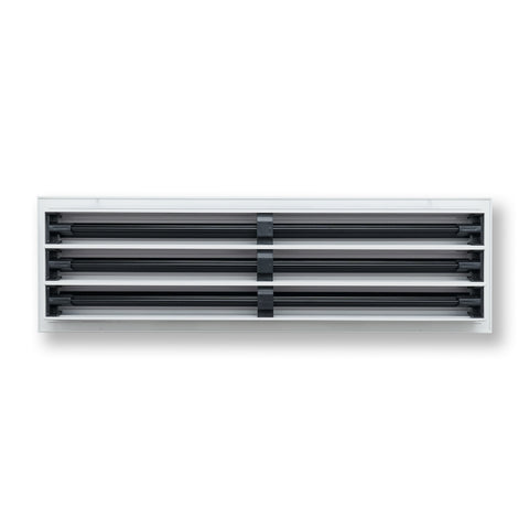 24"x 6" Aluminum Linear Slot Diffuser, Modern AC Vent Cover for Sidewall, Ceiling, Floor | Out. Dim.: 25-5/8"X 7-5/6"