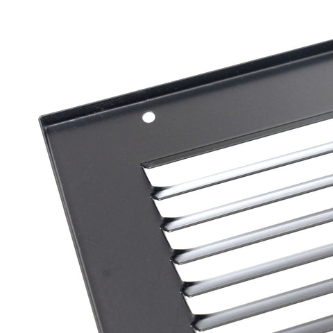 30"x10" Steel Return Air Grille – HVAC Cold Air Intake Vent Cover, Black | Out. Dim.: 31-3/4"W X 11-3/4"H