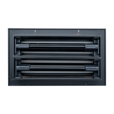 8"x 4" Aluminum Linear Slot Diffuser, Modern AC Vent Cover for Sidewall, Ceiling, Floor | Out. Dim.: 9-5/8"X 5-5/6"
