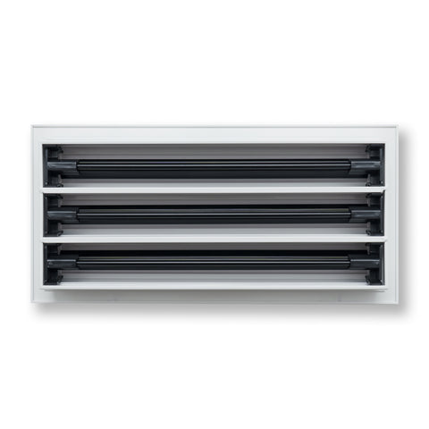 14"x 6" Aluminum Linear Slot Diffuser, Modern AC Vent Cover for Sidewall, Ceiling, Floor | Out. Dim.: 15-5/8"X 7-5/6"