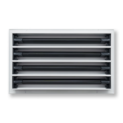 14"x 8" Aluminum Linear Slot Diffuser, Modern AC Vent Cover for Sidewall, Ceiling, Floor | Out. Dim.: 15-5/8"X 9-5/6"
