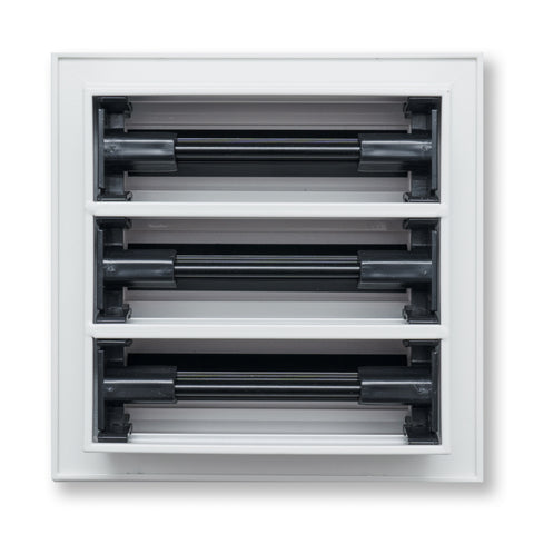 6"x 6" Aluminum Linear Slot Diffuser, Modern AC Vent Cover for Sidewall, Ceiling, Floor | Out. Dim.: 7-5/8"X 7-5/6"
