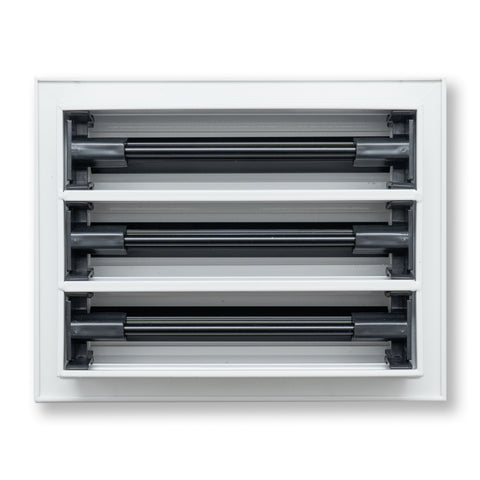 8"x 6" Aluminum Linear Slot Diffuser, Modern AC Vent Cover for Sidewall, Ceiling, Floor | Out. Dim.: 9-5/8"X 7-5/6"