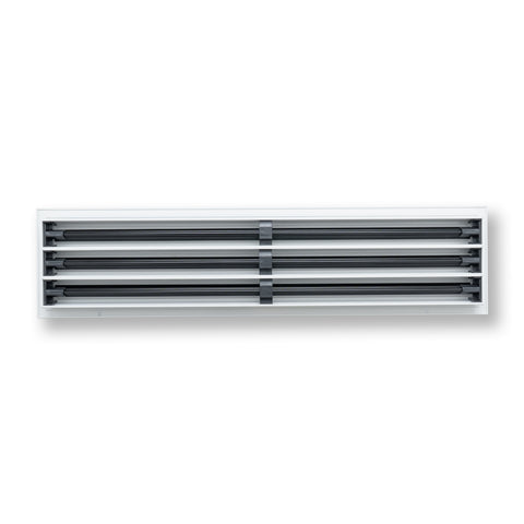 30"x 6" Aluminum Linear Slot Diffuser, Modern AC Vent Cover for Sidewall, Ceiling, Floor | Out. Dim.: 31-5/8"X 7-5/6"