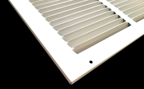 16" X 16" Duct Opening | Steel Return Air Grille for Sidewall and Ceiling | Outer Dimensions: 17.75"W X 17.75"H