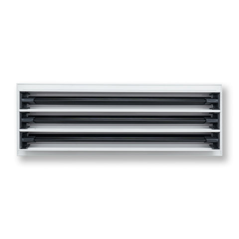 20"x 6" Aluminum Linear Slot Diffuser, Modern AC Vent Cover for Sidewall, Ceiling, Floor | Out. Dim.: 21-5/8"X 7-5/6"