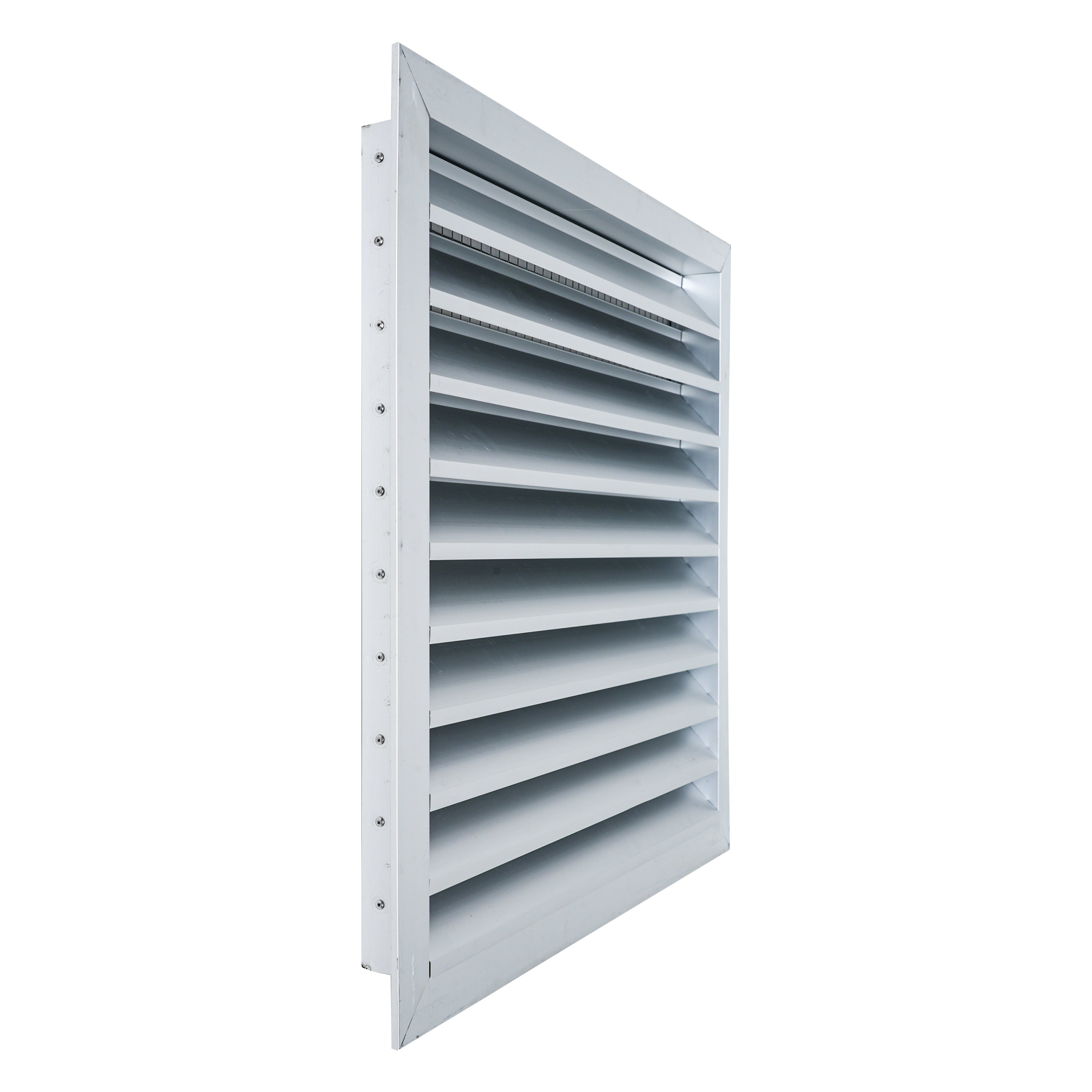 20"W x 20"H [Wall Opening] Anodized Aluminum Exterior Wall vent Gable shed for Crawlspace, Outdoor, Doors, Attic | Weatherproof, Rain&Rust Proof, Overall: 22"W X 22"H