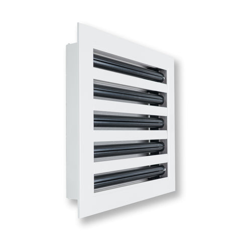 10"x 10" Aluminum Linear Slot Diffuser, Modern AC Vent Cover for Sidewall, Ceiling, Floor | Out. Dim.: 11-5/8"X 11-5/6"