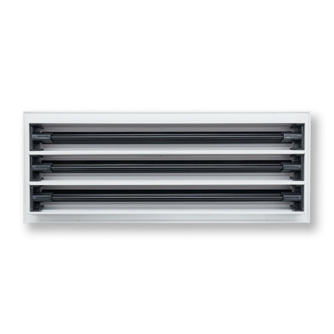 18"x 6" Aluminum Linear Slot Diffuser, Modern AC Vent Cover for Sidewall, Ceiling, Floor | Out. Dim.: 19-5/8"X 7-5/6"