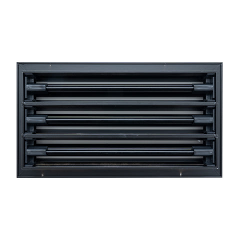 12"x 6" Aluminum Linear Slot Diffuser, Modern AC Vent Cover for Sidewall, Ceiling, Floor | Out. Dim.: 13-5/8"X 7-5/6"