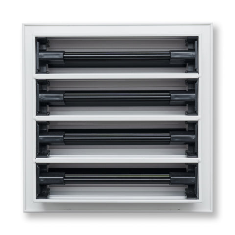 8"x 8" Aluminum Linear Slot Diffuser, Modern AC Vent Cover for Sidewall, Ceiling, Floor | Out. Dim.: 9-5/8"X 9-5/6"