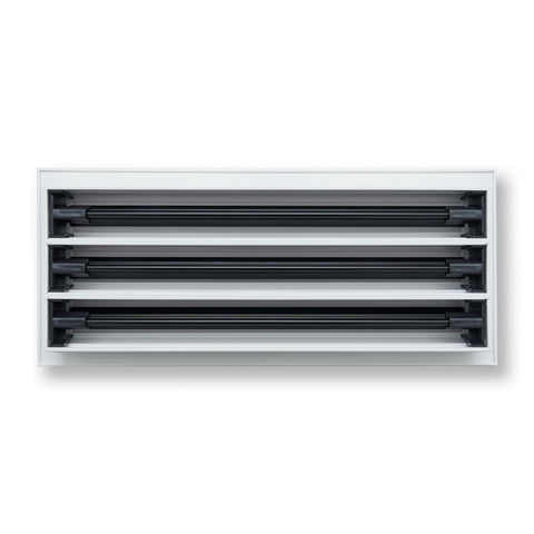 16"x 6" Aluminum Linear Slot Diffuser, Modern AC Vent Cover for Sidewall, Ceiling, Floor | Out. Dim.: 17-5/8"X 7-5/6"