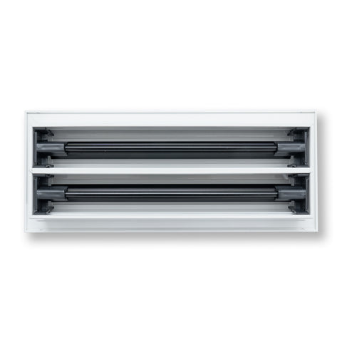 12"x 4" Aluminum Linear Slot Diffuser, Modern AC Vent Cover for Sidewall, Ceiling, Floor | Out. Dim.: 13-5/8"X 5-5/6"