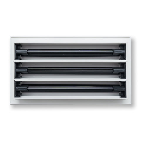 12"x 6" Aluminum Linear Slot Diffuser, Modern AC Vent Cover for Sidewall, Ceiling, Floor | Out. Dim.: 13-5/8"X 7-5/6"