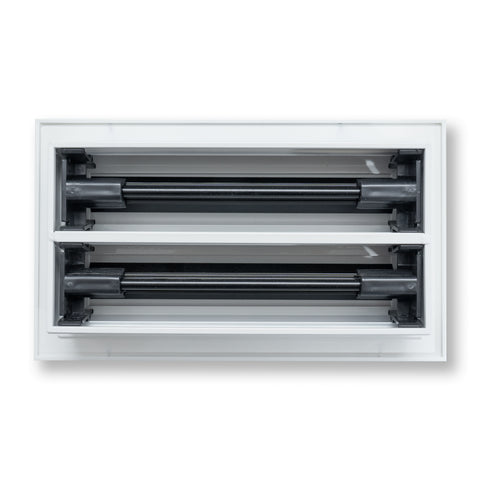 8"x 4" Aluminum Linear Slot Diffuser, Modern AC Vent Cover for Sidewall, Ceiling, Floor | Out. Dim.: 9-5/8"X 5-5/6"