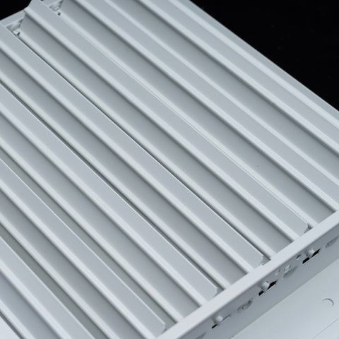 14x6 Aluminum 3-WAY Adjustable Air Supply Register for Sidewall and Ceiling | White | Outer Dimensions: 15-3/4"W X 7-3/4"H