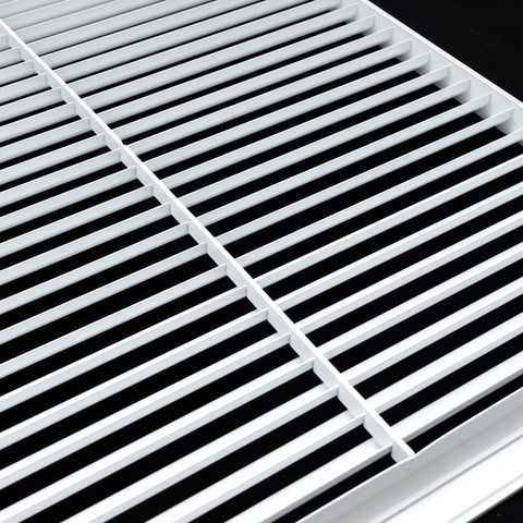 Fits 12x24 Duct Opening | Aluminum Return Air Grille by Handua | Vent Cover Grill for Sidewall and Ceiling | Rust Free | Durable Powder Coating | HVAC Cold Air Intake Grille | White