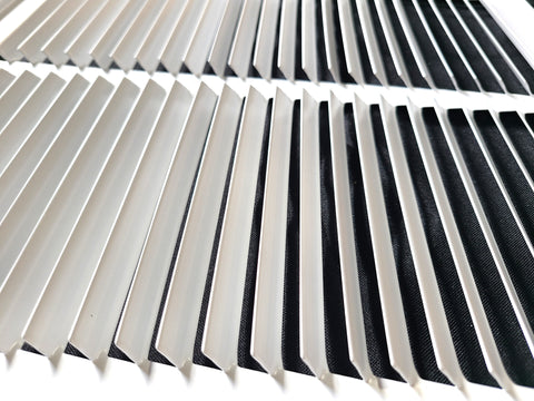 24" X 24" Duct Opening | Steel Return Air Grille for Sidewall and Ceiling | Outer Dimensions: 25.75"W X 25.75"H