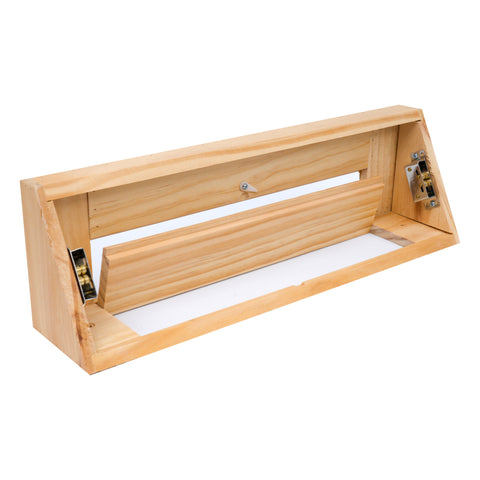 18" Corner Baseboard Register | Oak