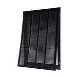 20"x30" Black Steel Return Air Filter Grille, Removable Door, for 1-Inch Filters