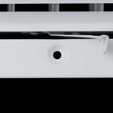 12"x12" 4-WAY Fixed Curved Blade Air Supply Diffuser | White | Outer Dimension: 13-3/4"W X 13-3/4"H