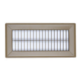 4"x10" Heavy Duty Return Air Floor Grille | Walkable Brown | Out. Dim.: 5-3/4"W X 11-3/4"H