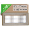Handua HVAC Return Air Floor Grille | Vent Cover Grill for Floor - Brown | Heavy Duty Fixed Blades